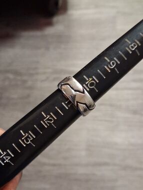 John Hardy Men’s Silver Link Motif Ring